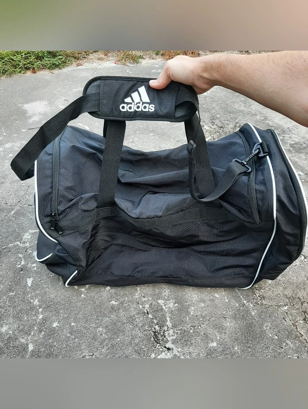 adidas duffel defender black